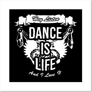 Dance Is Life Creative Job Typography Design Posters and Art